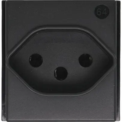 Prise Living Now type 13 2 modules noir 