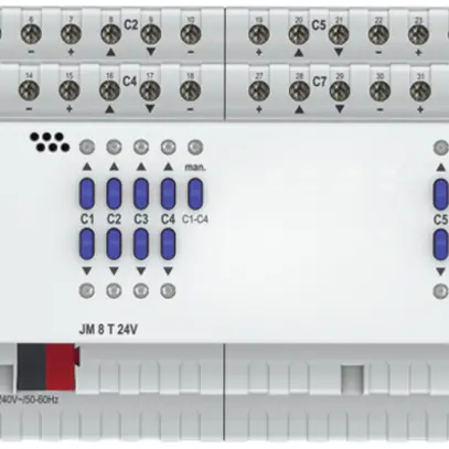 Attuatore di persiana AMD Theben JM 8 T, 8-volte, 24V 