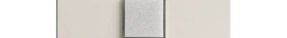Kit de recouvr. EDIZIOdue elegance pour poussoir simple blanc arctique 