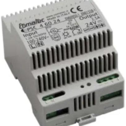 Alimentazione AMD Comatec PSC4, IN: 100…240VAC, OUT: 24VDC/60W, 4UM 