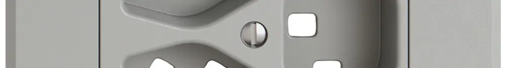 UP-Montageset EDIZIO.liv SNAPFIX® für 3×T23 getrennt hgu 