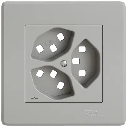 UP-Montageset EDIZIO.liv SNAPFIX® für 3×T23 getrennt hgu 