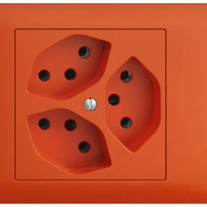 Prise INC EDIZIOdue 3×T13 orange 45…69mm 