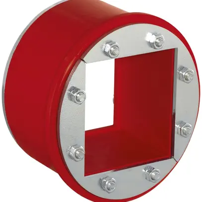 Passe-câble AGRO Ø extérieur 100mm 60×60mm acier fin sans module 