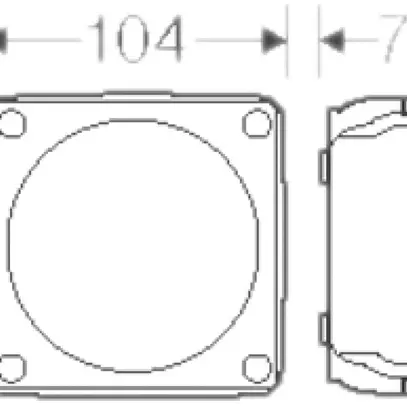 Boîte de dérivation AP Hensel KF G 4mm² sans bornes gris 