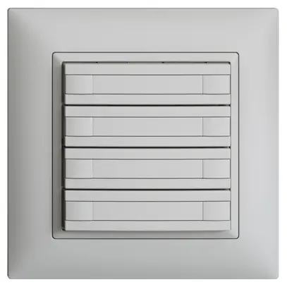 Pulsante KNX RGB INC EDUE FMI, 250mW, s.LED, carta, 4×pulsante, C.2×T., grc 