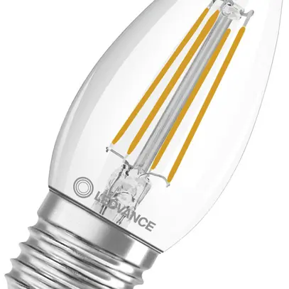 Lampada LED LEDVANCE CLAS B E27 4W 470lm 2700K Ø35×92mm B10.5 chiaro 