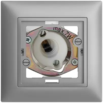 UP-Signallampe EDIZIOdue silver 5W ohne flache Kalotte 