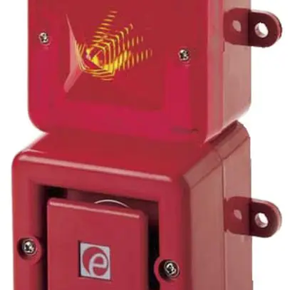 Avertisseur Comax avec flash 5J 32 sons 100dB orange IP66 