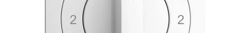 Interrupteur rotatif ENC EDIZIOdue 3/2P blanc, a. manette 