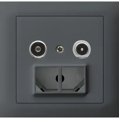 Prise multimédia INC kallysto R-TV montage T, 10.5dB, 2GHz anthracite 