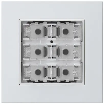 Poussoir KNX ENC KPR p.6×touches 6×points actionnables LED blanc 