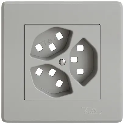 Kit di montaggio INC EDIZIO.liv SNAPFIX® per presa 3×T23 grc 