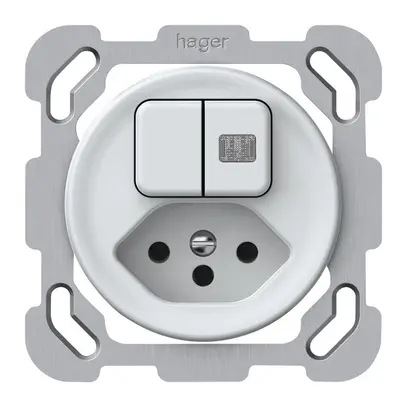 Combinazione INC origin sch 3+3 + 1×tipo 13 77×77mm 1×luminoso bianco 