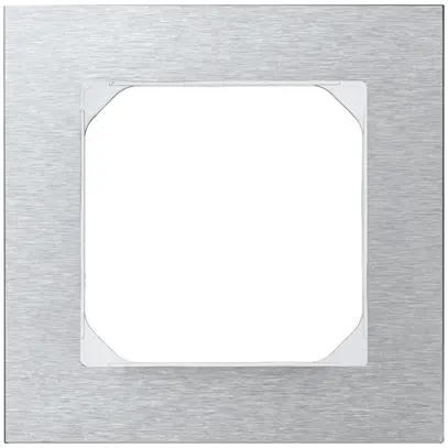 Telaio di copertura KAL.art 1×1 94×94mm acciaio pregiato spazzato 