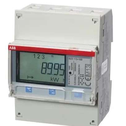 Compteur d'énergie AMD ABB iBus B23 113-100, 3×65A Stahl impulse M-Bus 