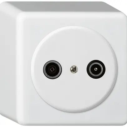 Presa di passaggio AP basico TV-R 14dB bianco 