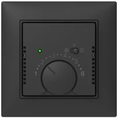 Termostato ambiente INC ABB SIDUS B riscald./raffreddam.c.interrutore, antracite 