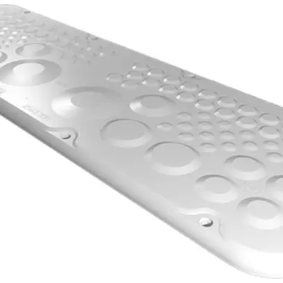 Flanschplatte Rittal AX, mit Membranen, 447×149mm, Kunststoff 