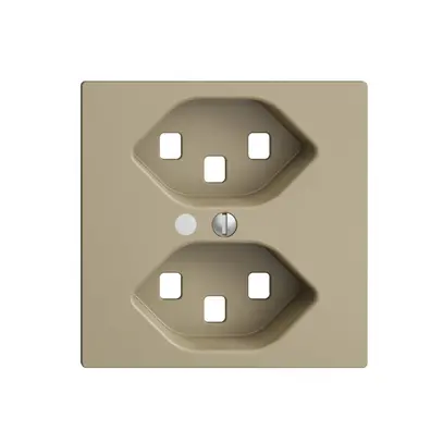 Kit frontal EDIZIOdue sand 60×60mm 2×T23, lentille, 
