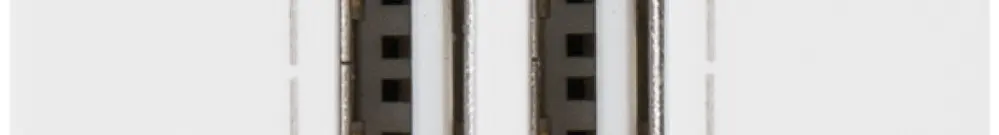 Presa di carica USB MOS 2 moduli, doppio bianco 
