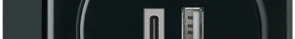 Presa di carica USB AP basico 18W PD 1×tipo A 1×tipo C nero 