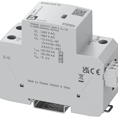 Parafoudre et parasurtenseur combinés PX FLT-MB-T1-264/25-1+1-UT-R 