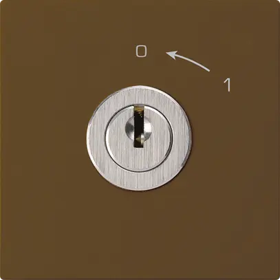 Contact pivotant 0<-1/1L brun KAL avec serrure Kaba 8 
