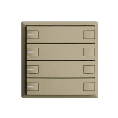 Poussoir KNX RGB EDUE, 250mW, a.LED RGB, 4×poussoir, comm.2×touches, sa 