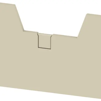 Plaque de fermeture Weidmüller SLEP 4C 6mm² 2.2mm V0 beige 