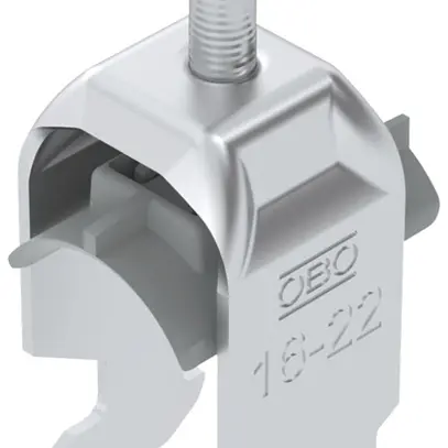 Fixation rapide BET 2056 pied à H matière synthétique 16…22mm 1×câble aluminium 