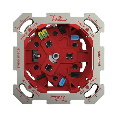 Presa INC Feller SNAPFIX® 3×T13 con LED blu 