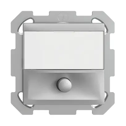 Poussoir ENC avec porte-étiquette EDIZIOdue silver 