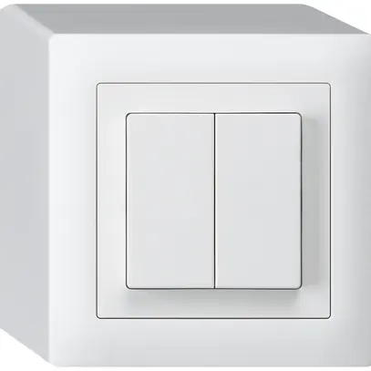Interrupteur AP kallysto 1/3+3/1L blanc 