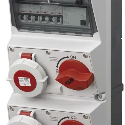 Wand-Stromverteiler Mennekes AMAXX IP67 gu/sz 