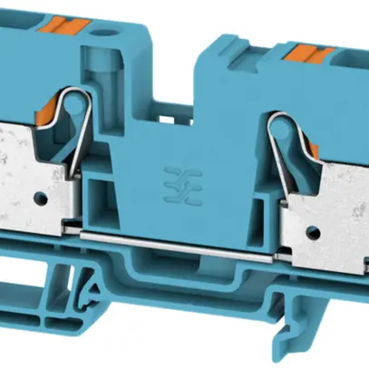 Borne de passage Weidmüller A2C PUSH IN 2×10mm² TS35 bleu 