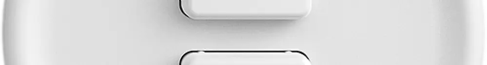 UP-Taster KNX STANDARDdue 2×mit LED RGB, mit Temperaturfühler, weiss 