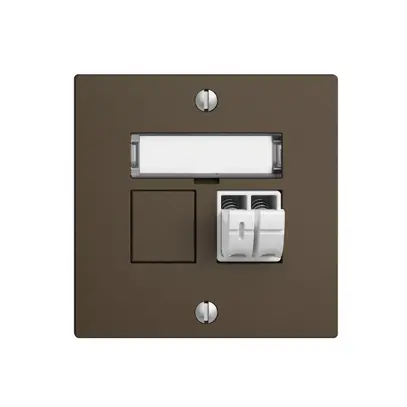 Prise audio Push Type EDIZIOdue F, 1×, kit d'inscription, coffee 