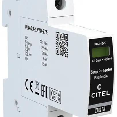 Parafulmine  Citel DAC1-13VGS-10-275 tipo 1+2+3, 1-polo 