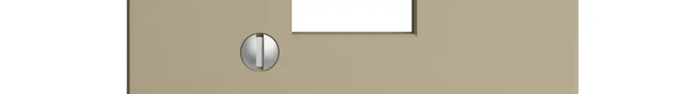 Placca frontale 1×RJ45 EDIZIOdue sand R&M swissline 