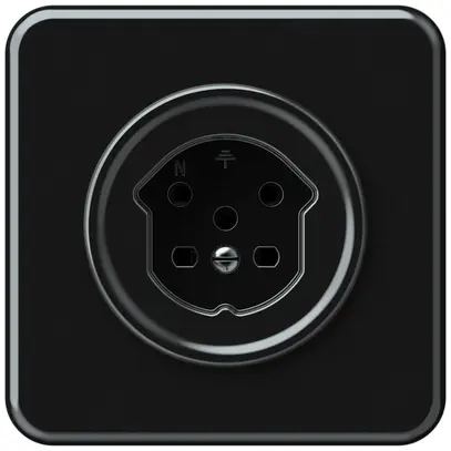 Presa INC origin 1×tipo 15 10A 230V 92×92mm nero 