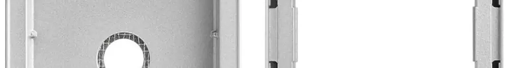 Scatola AP Urmet Alpha, 1×modulo, 125×126mm, con supporto per modulo telaio 