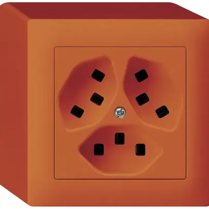 Presa AP Hager kallysto 3×T23 Q arancione 