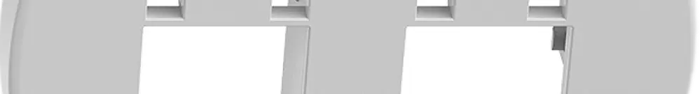 Kit de montage ENC Sdue Q, avec capot de sortie oblique 2×RJ45 freenet blanc 
