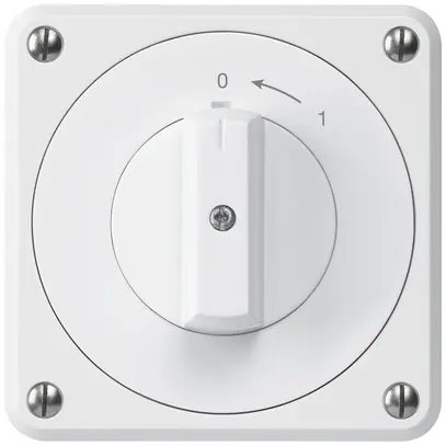 Contact pivotant ENC robusto IP55 blanc 1P 