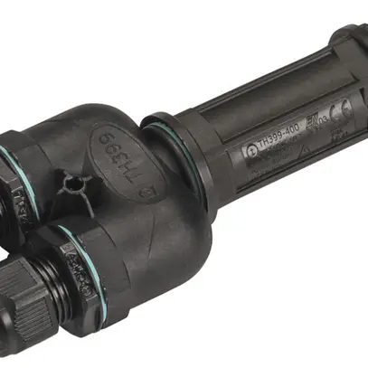 Boîte de connexion SLV 5 pôles câblage de passage IP68 noir 