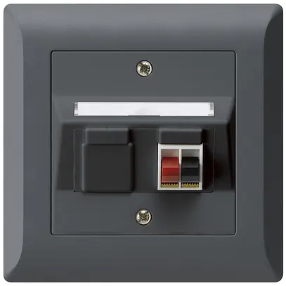 Presa INC audio kallysto.line 1×antracite morsetto per 1 altoparlante 