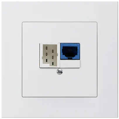 Boîte ENC DSL kallysto.pro 1×RJ45/1×T+T blanc 