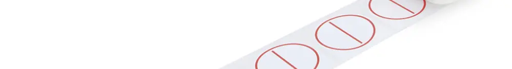 Etikettenrolle WAGO Ø40mm weiss/rot 750 Stk./Rolle, unbedruckt, I 