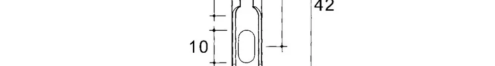 Mensola murale EBO 100mm leggera 